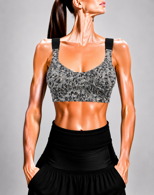 Varley Women Gray Sport Bra