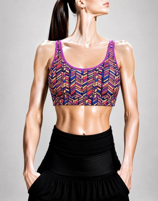 Mta Sport Women Purple Sport Bra