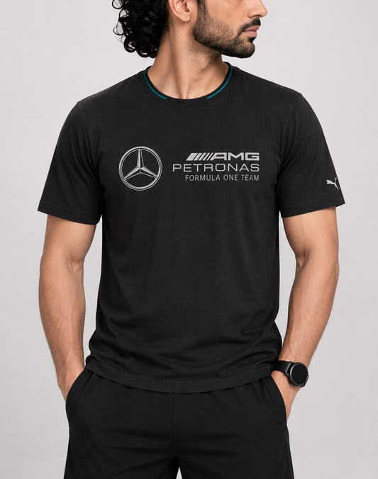 Puma Men Cotton Black T Shirt