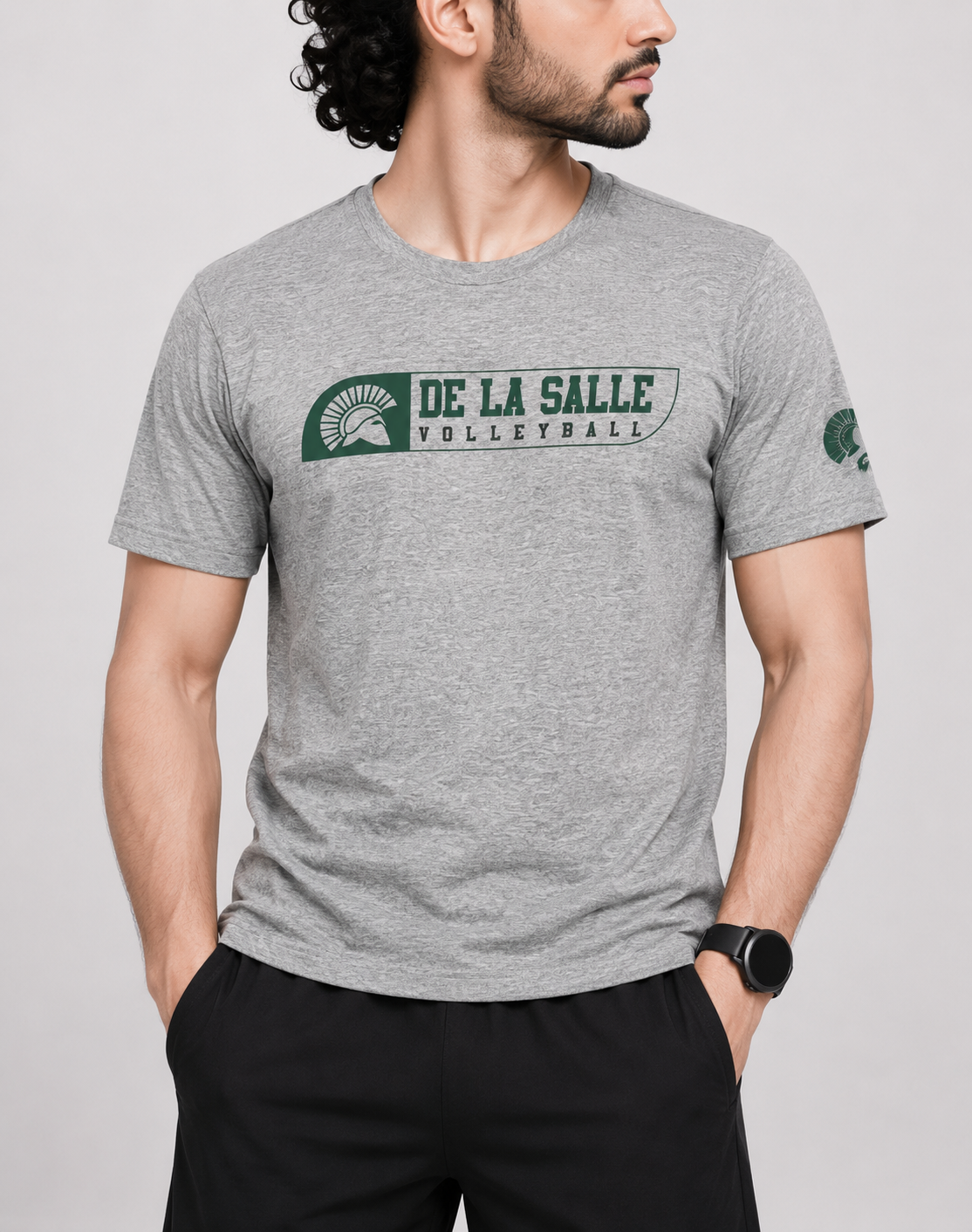 Nike Men Cotton Gray T Shirt