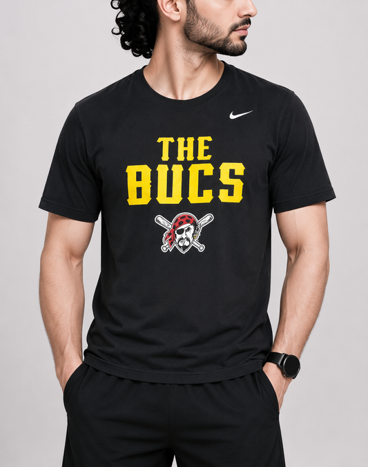 Nike Men Cotton Black T Shirt