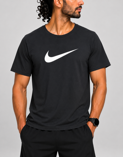 Nike Men Cotton Black T Shirt – Preloved Labels
