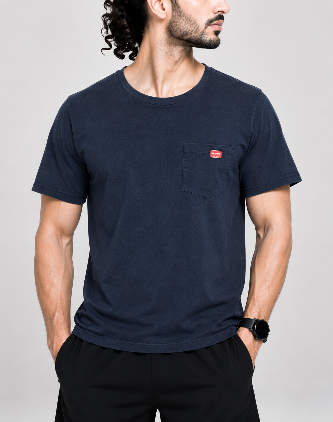 Wrangler Men Cotton Blue T Shirt – Preloved Labels
