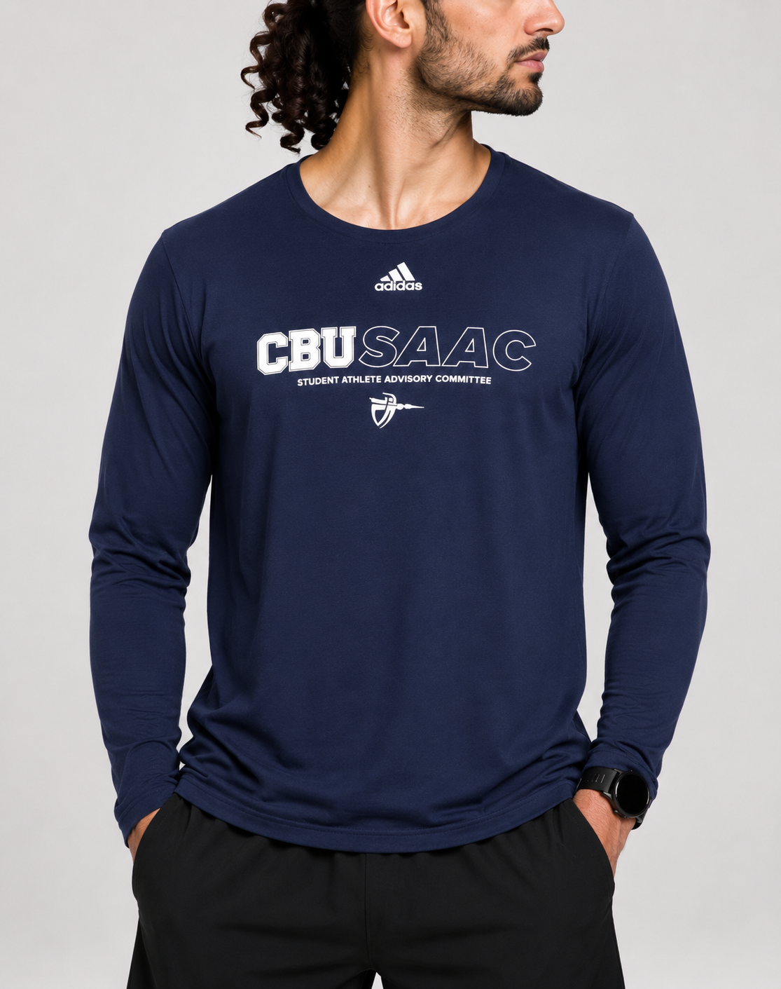 Adidas Men Cotton Blue T Shirt