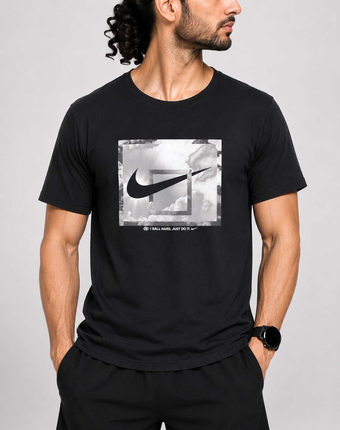 Nike Men Cotton Black T Shirt – Preloved Labels