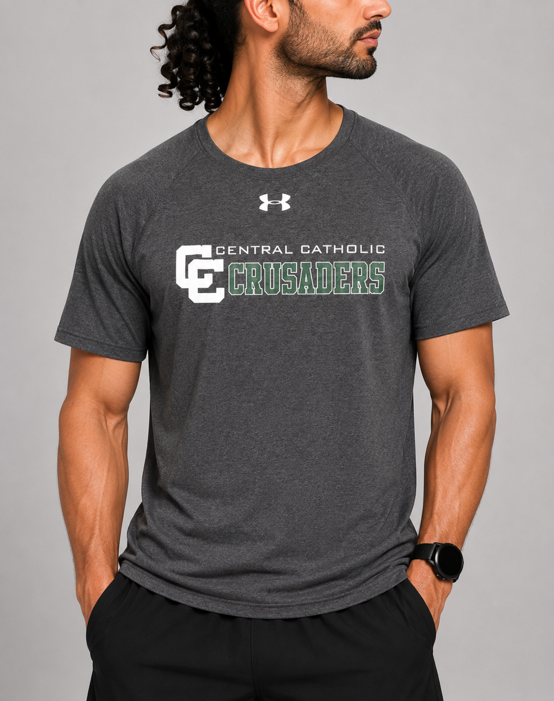 Under Armour Men Sport Gray T Shirt