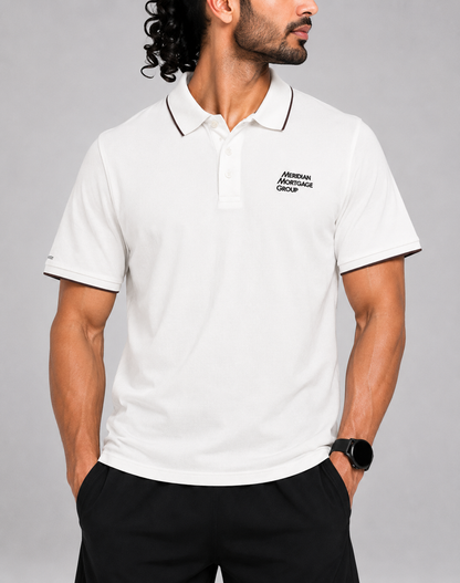 Nike Men White Cotton Polo T Shirt XL