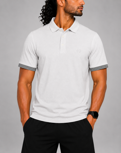 Armani Exchange Men White Cotton Polo T Shirt XL