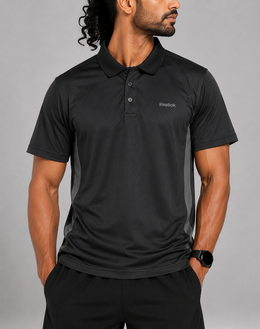 Reebok Men Blue Sport Polo T Shirt XL