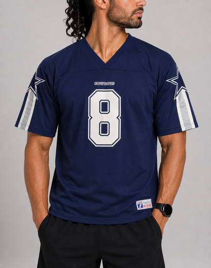 Logo 7 Men Sport Blue T Shirt XL