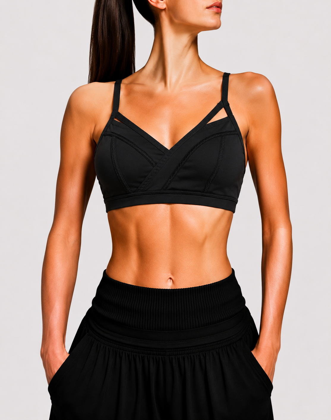 Lululemon Women Black Sport Bra