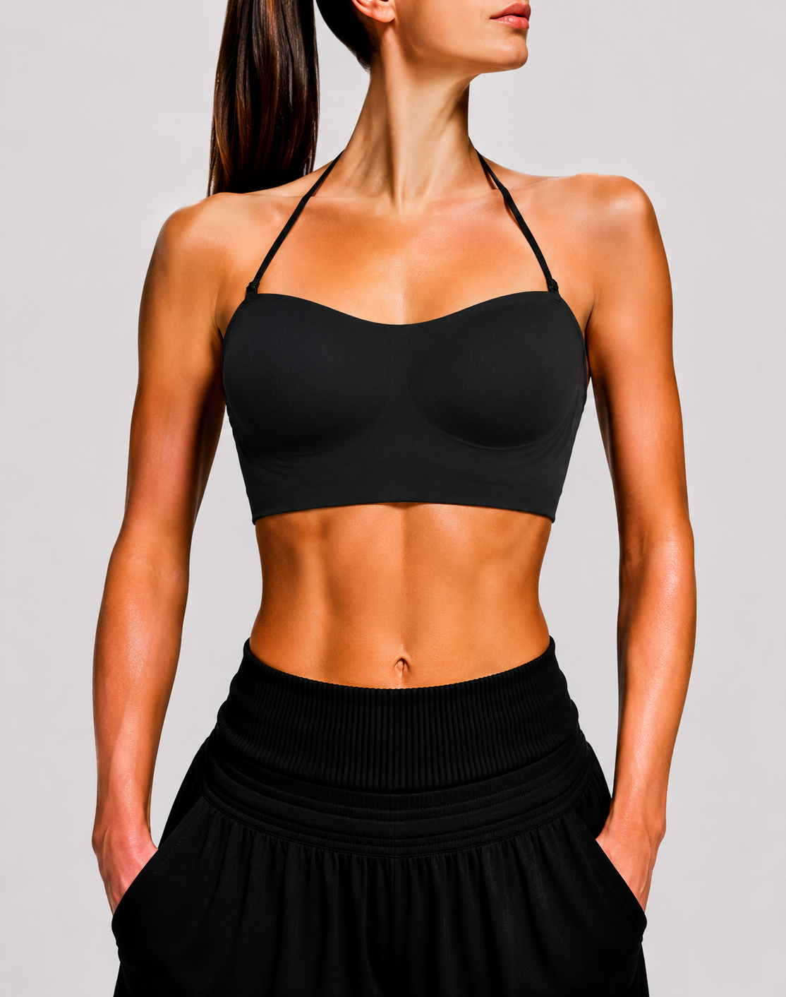 Junerose Women Black Sport Bra
