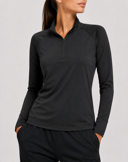 Tuff Athletics Women Sport Black T Shirt