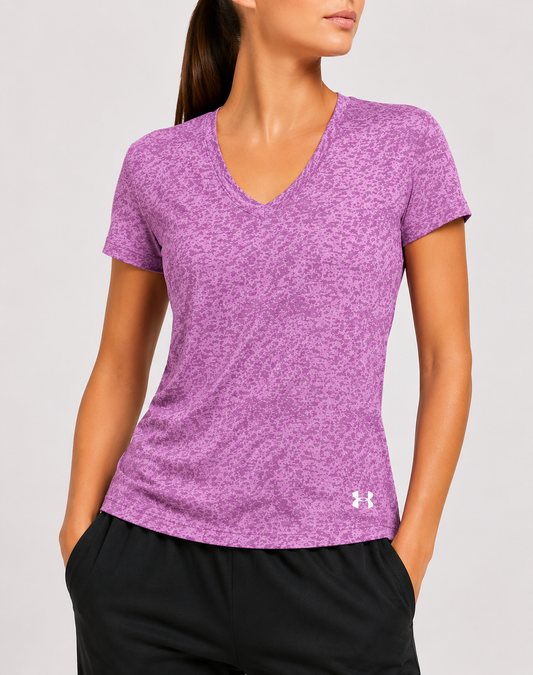 Under Armour Women Sport Purple T Shirt