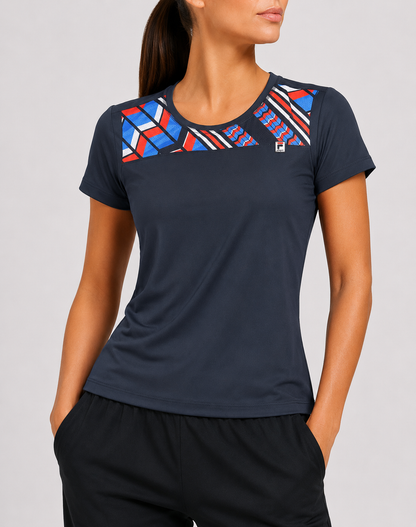 Fila Women Sport Blue T Shirt