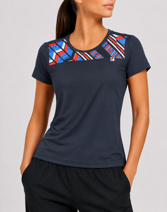 Fila Women Sport Blue T Shirt