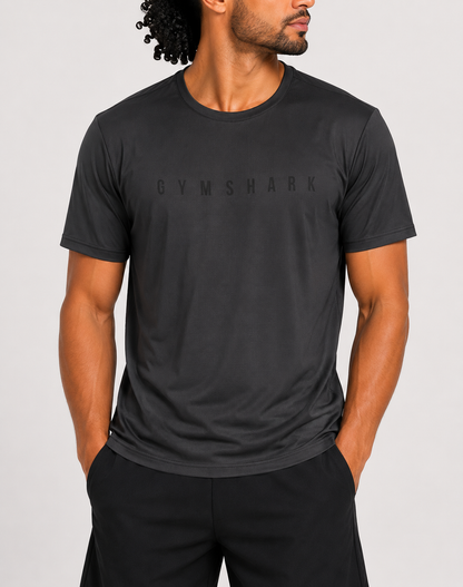 Gym Shark Men Sport Gray T Shirt
