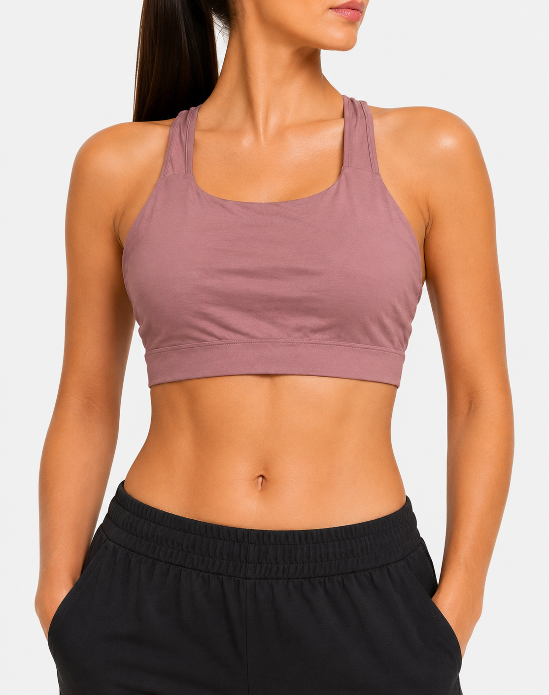 Fabletics Women Maroon Sport Bra