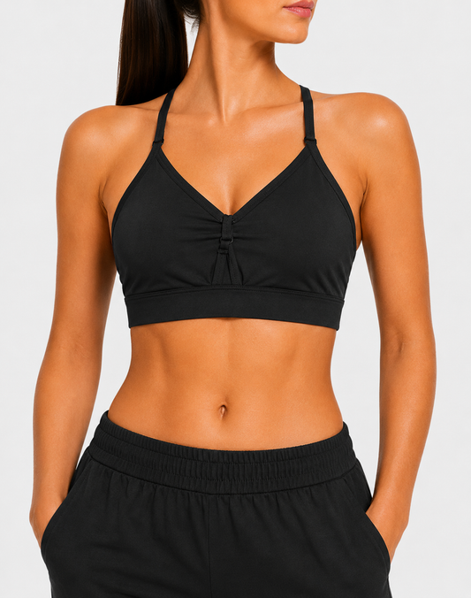 Athletic Works Women Black Sport Bra