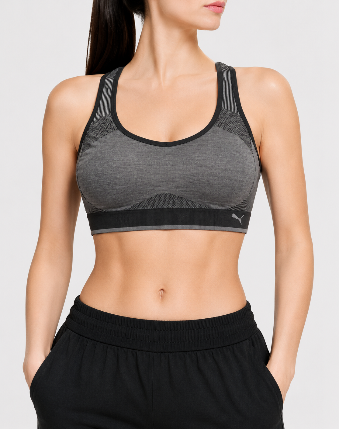 Puma Women Gray Sport Bra