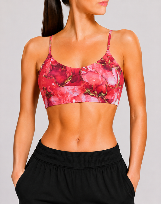 Preloved Women Pink Sport Bra