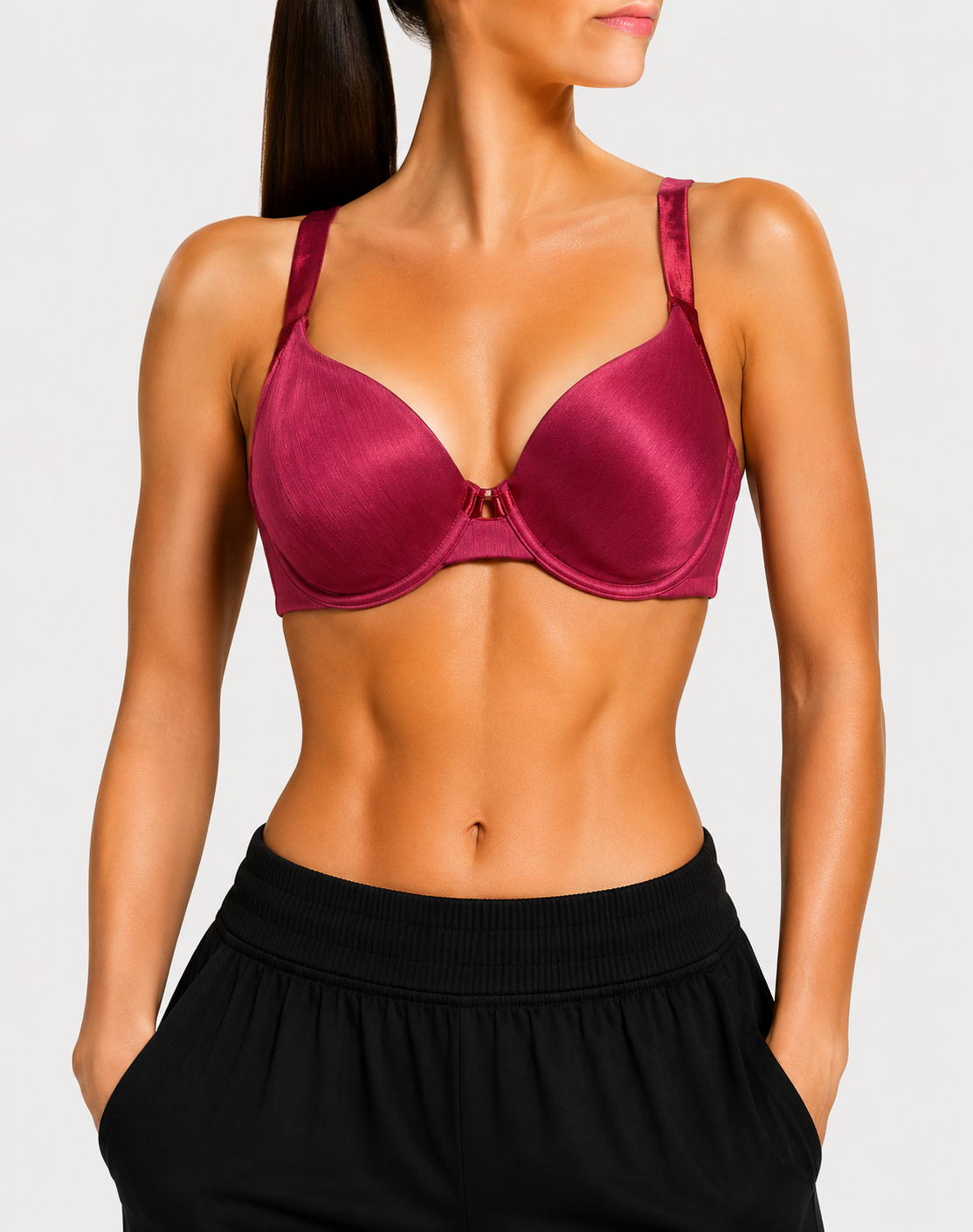Preloved Women Maroon Sport Bra