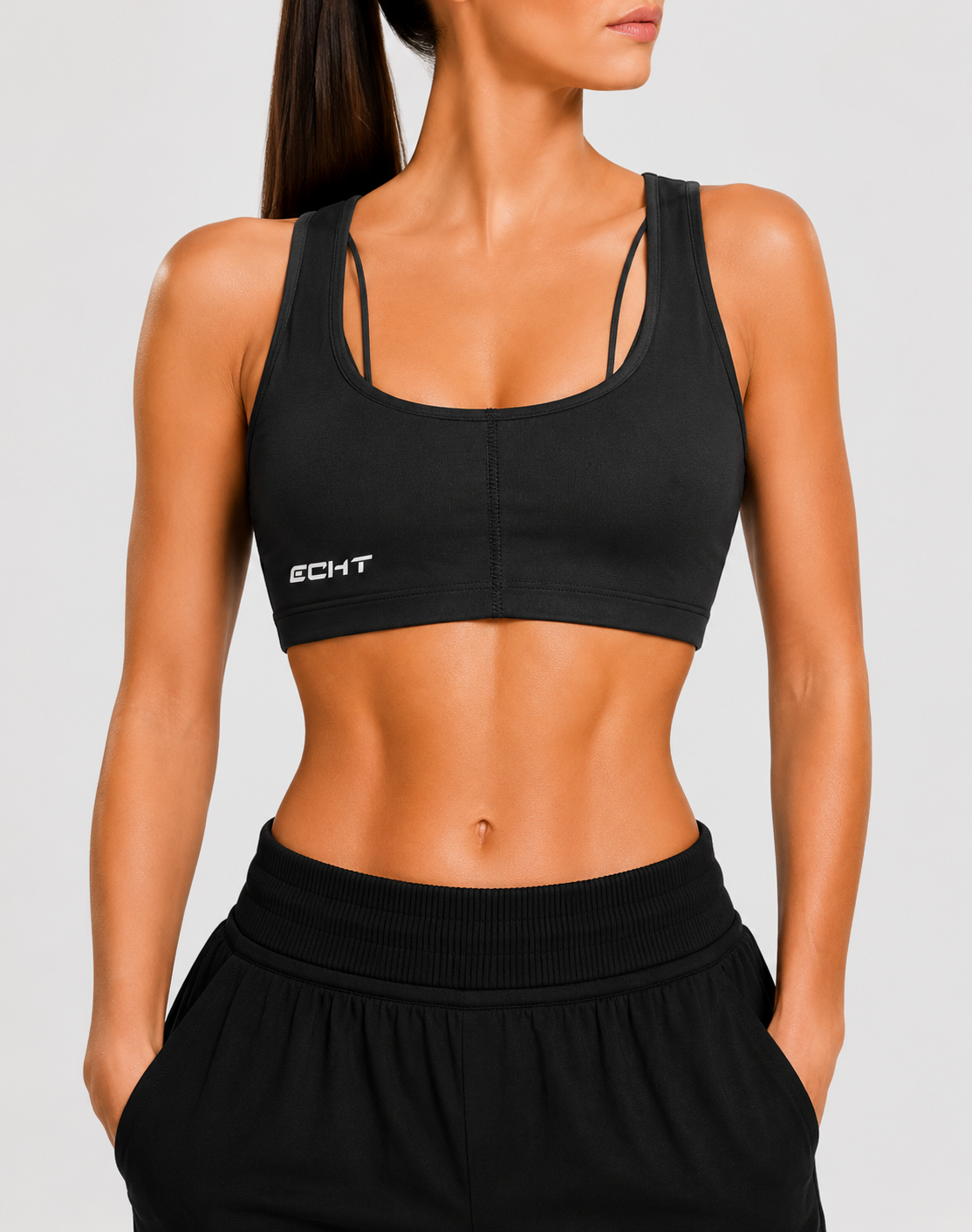 ECHT Women Black Sport Bra