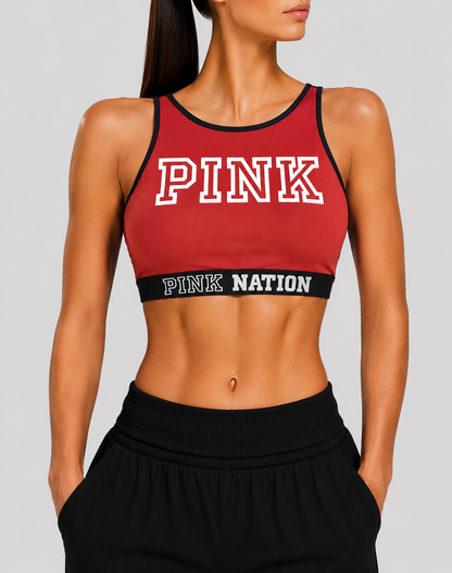 Pink Brand Women Red Sport Bra