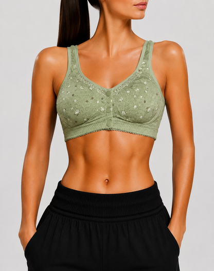 Preloved Women Green Sport Bra