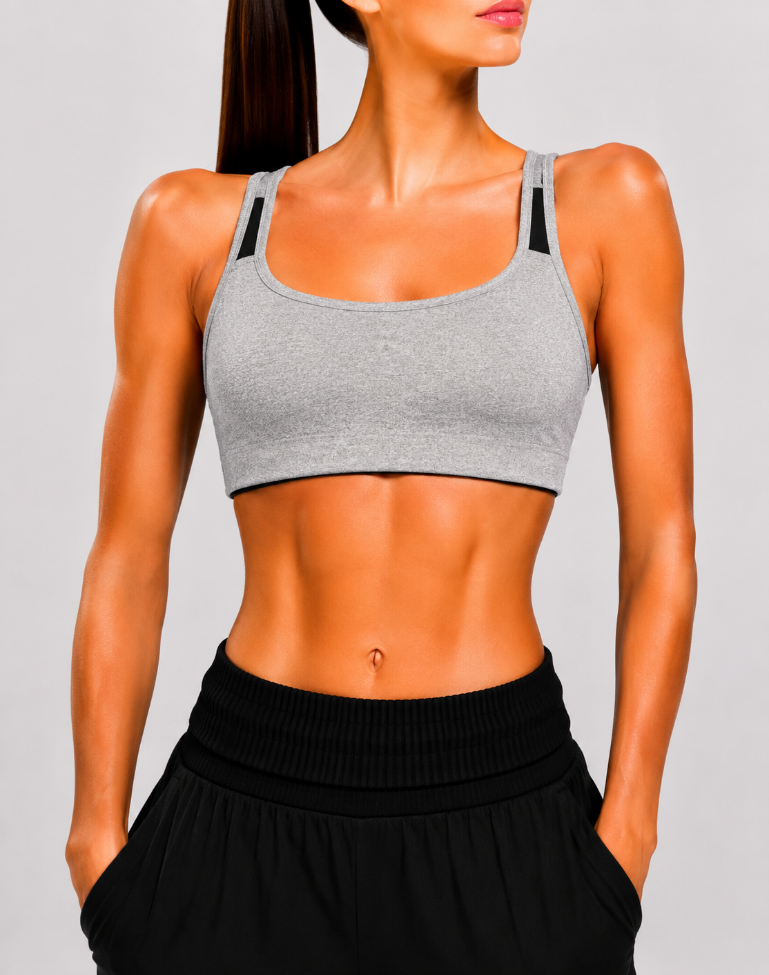 Avia Women Gray Sport Bra