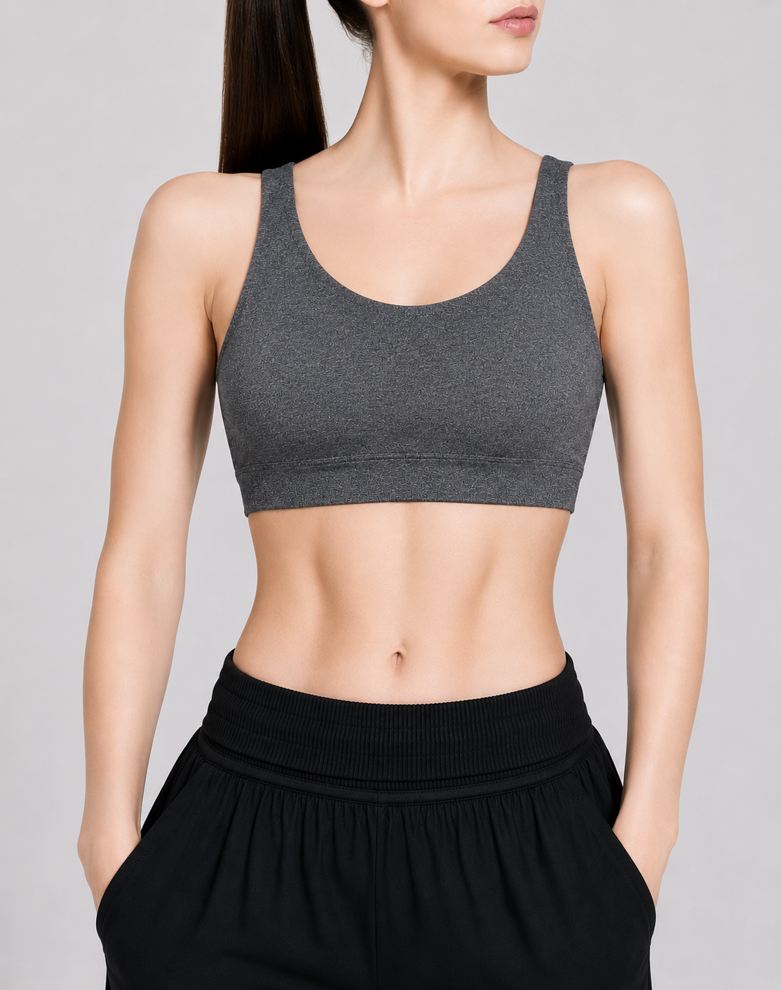 Old Navy Women Gray Sport Bra