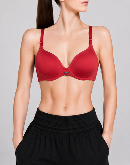 Nautica Women Maroon Sport Bra