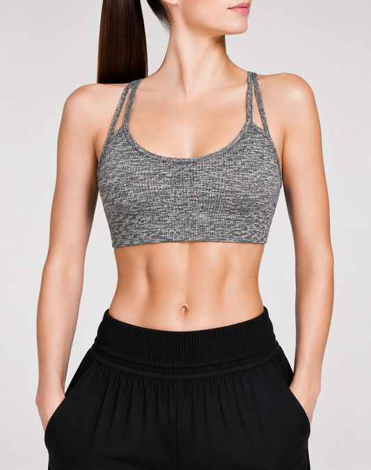 Forever 21 Women Gray Sport Bra