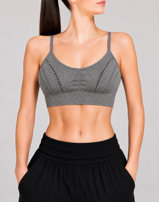 Pro fit Women Gray Sport Bra