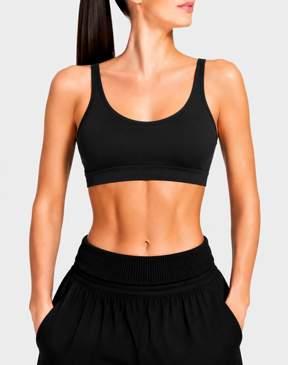 Running Girl Women Black Sport Bra