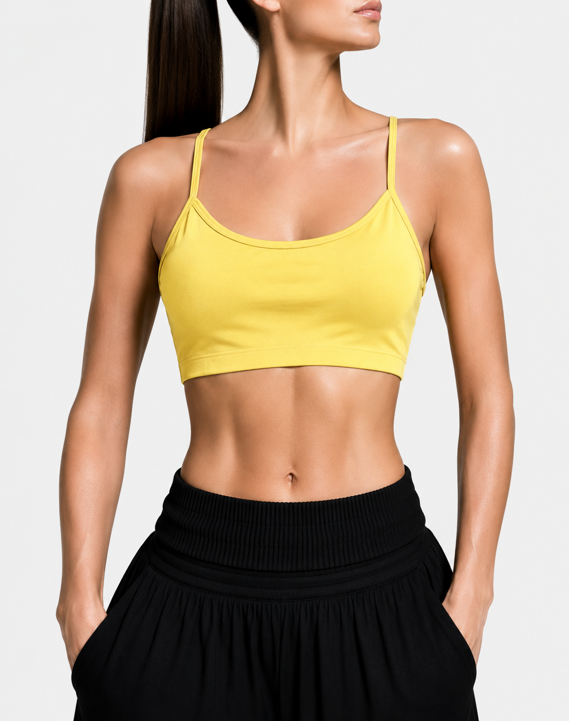 Klassy Network Women Yellow Sport Bra