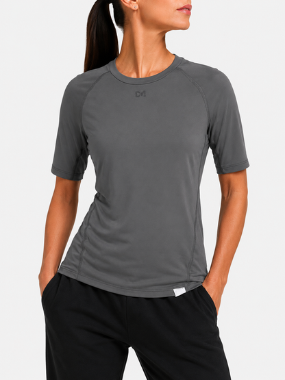 Russell Women Sport Gray T Shirt