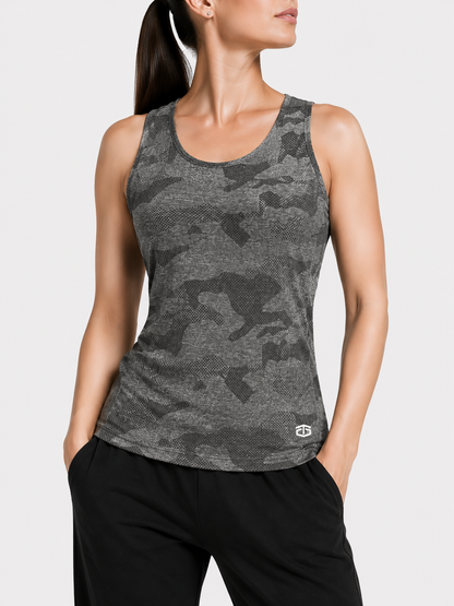 Tapout Women Sport Gray Vest T Shirt