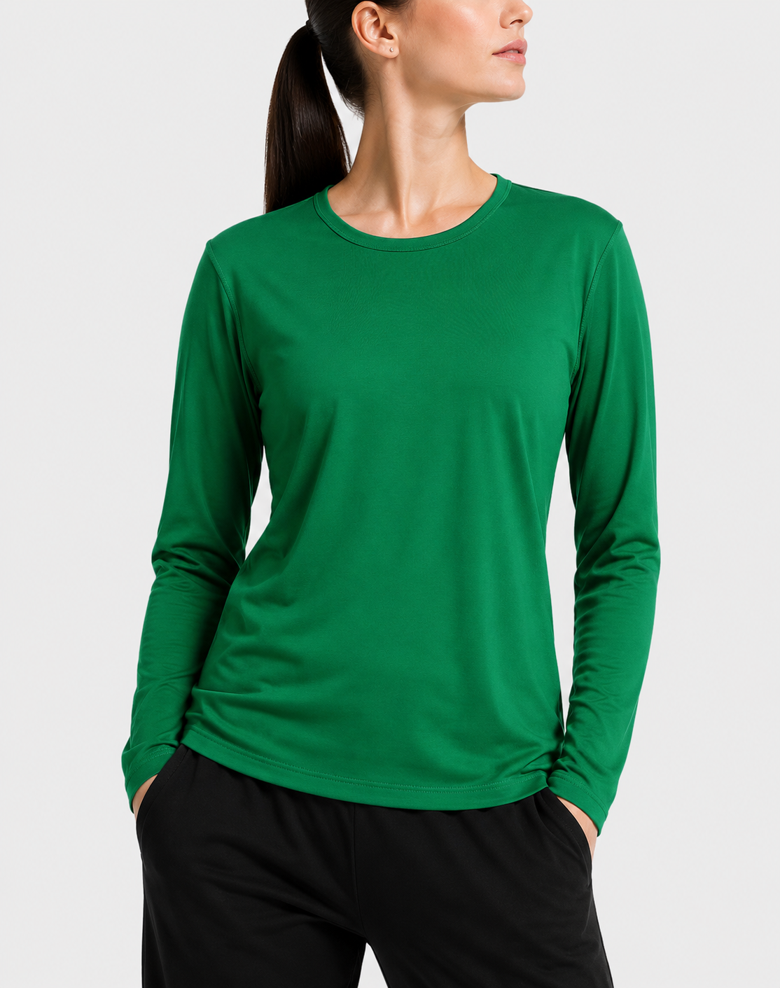 Tek Gear Women Sport Green T Shirt