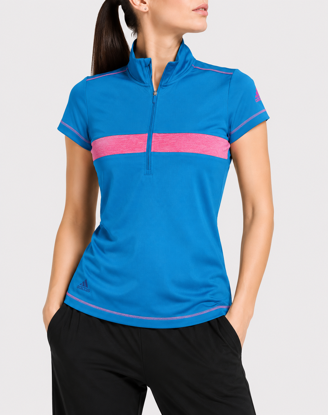 Adidas Women Sport Blue T Shirt
