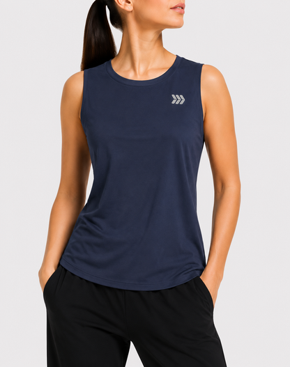 All In Motion Women Sport Blue Vest T Shirt