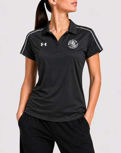 Under Armour Women Sport Black Polo T Shirt