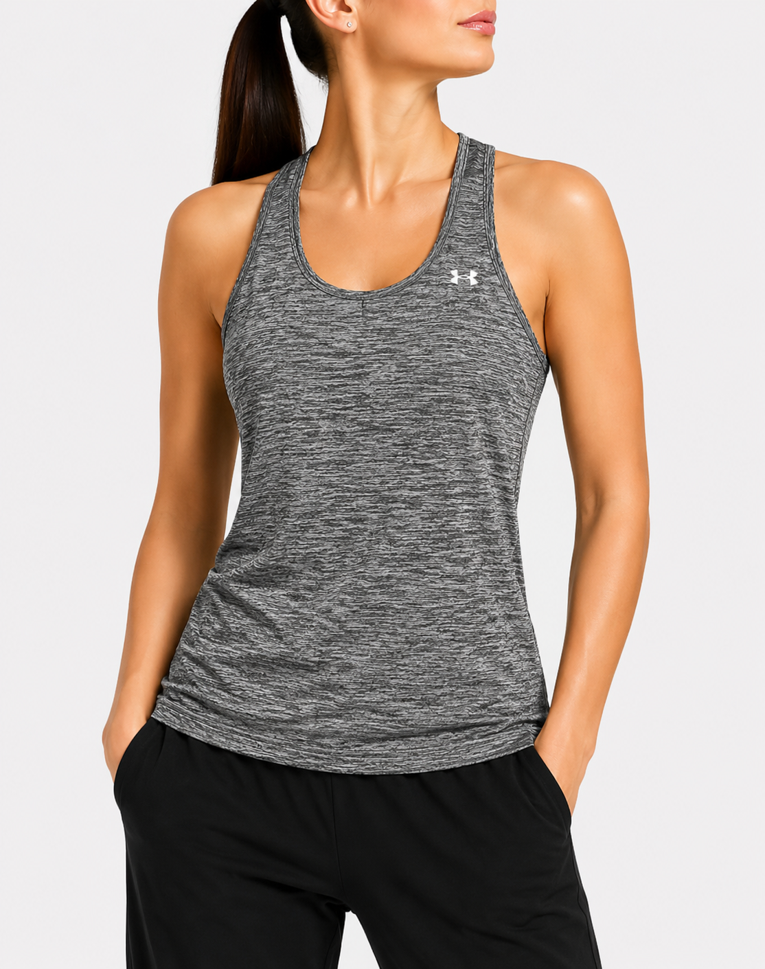 Under Armour Women Sport Gray Vest T Shirt