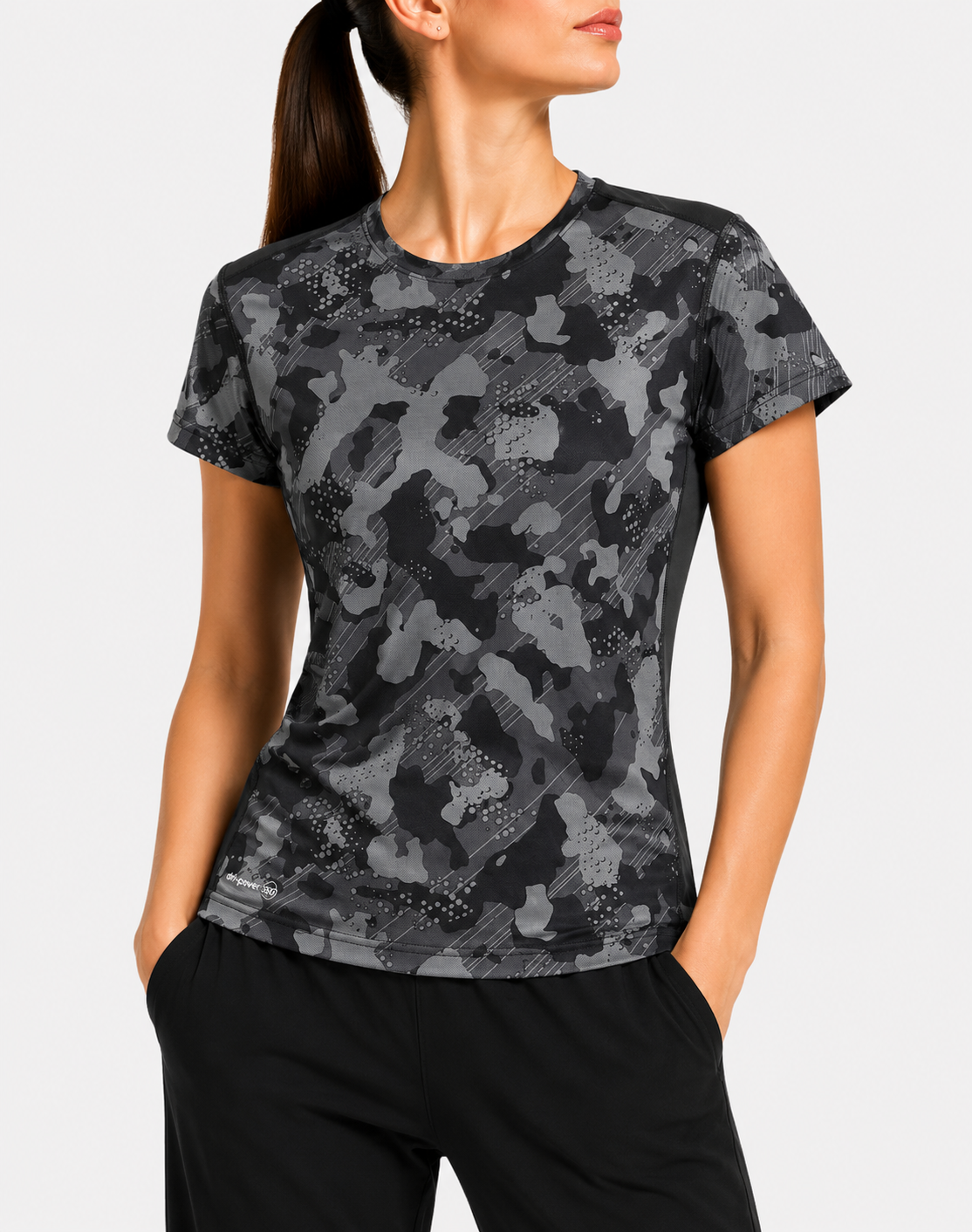 Russell Women Sport Camouflage T Shirt