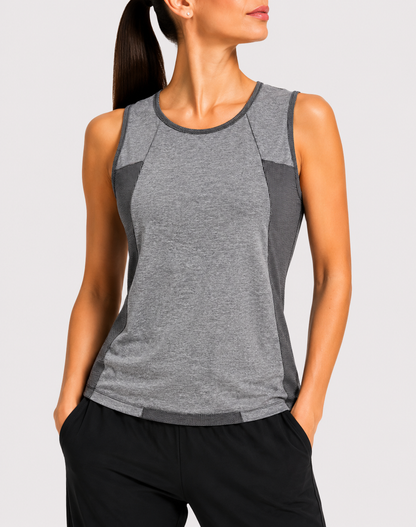 Avia Women Sport Gray Vest T Shirt