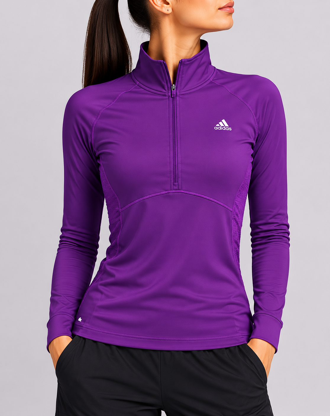 Adidas Women Sport Purple T Shirt