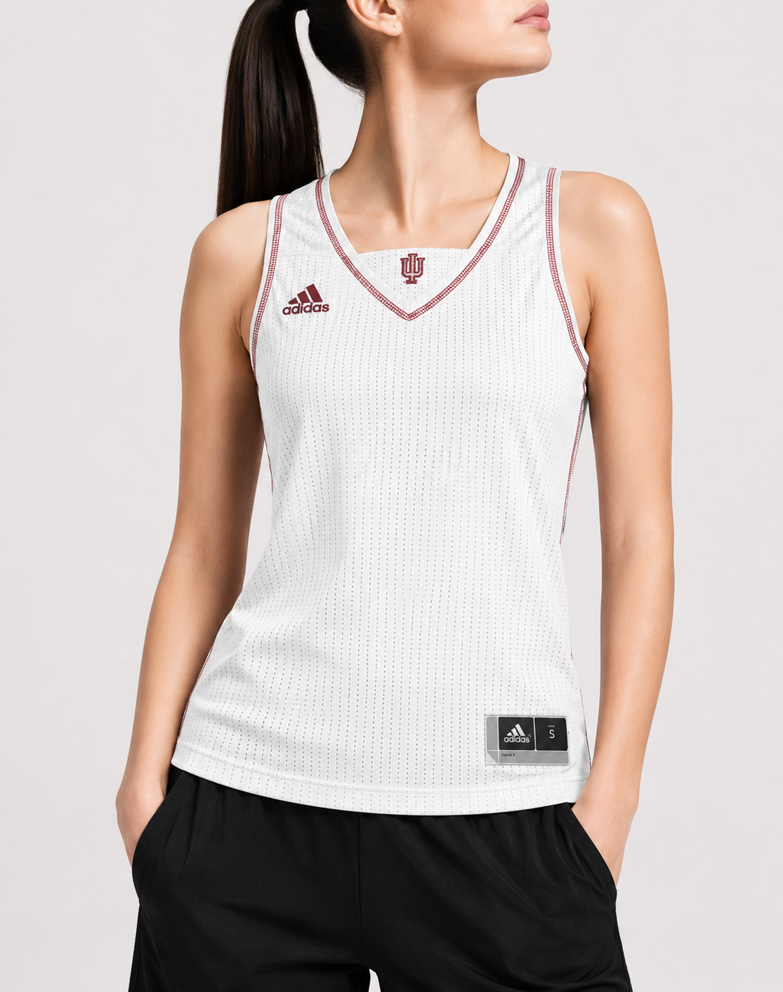 Adidas Women Sport White Vest T Shirt