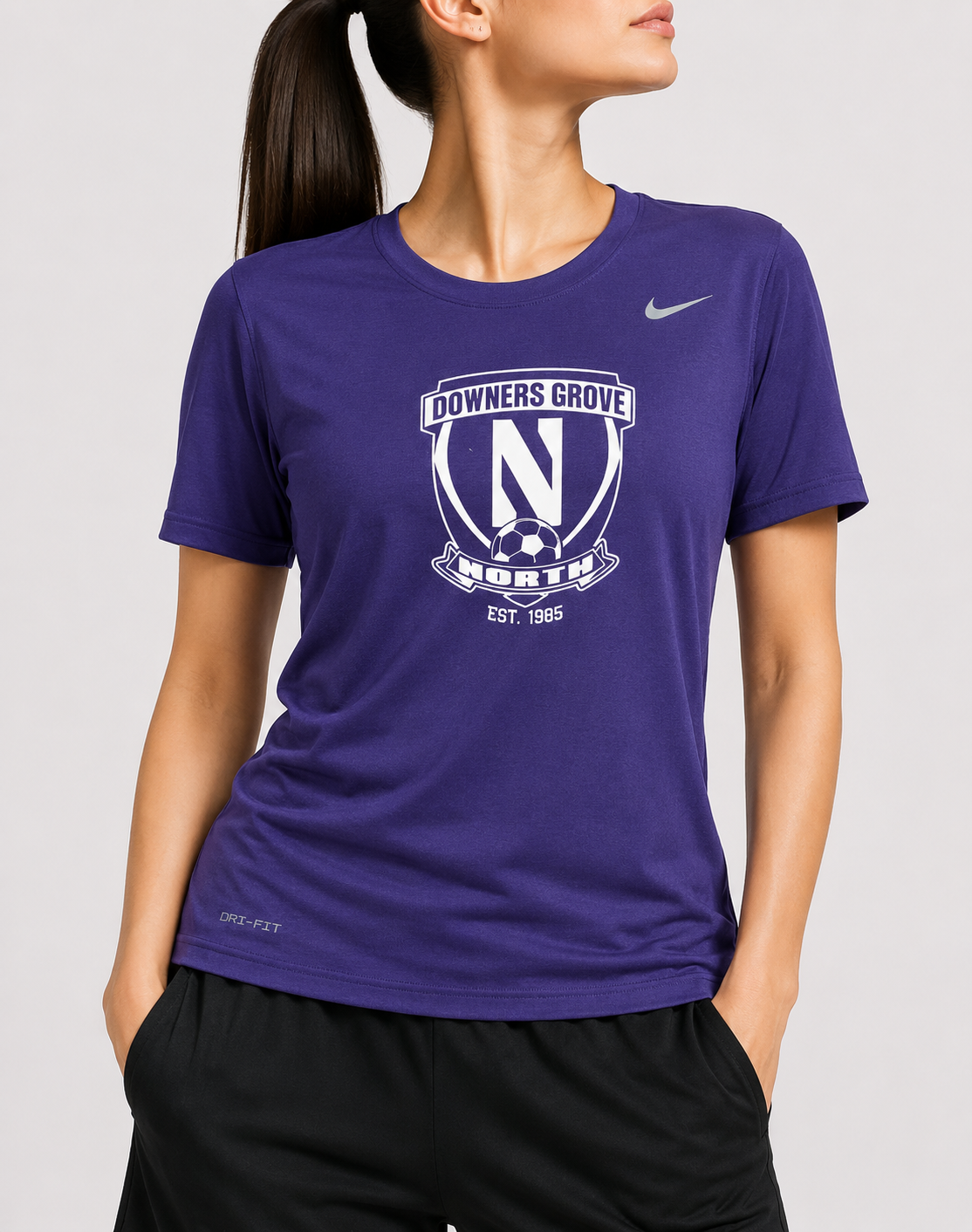 Nike Women Sport Purple T Shirt