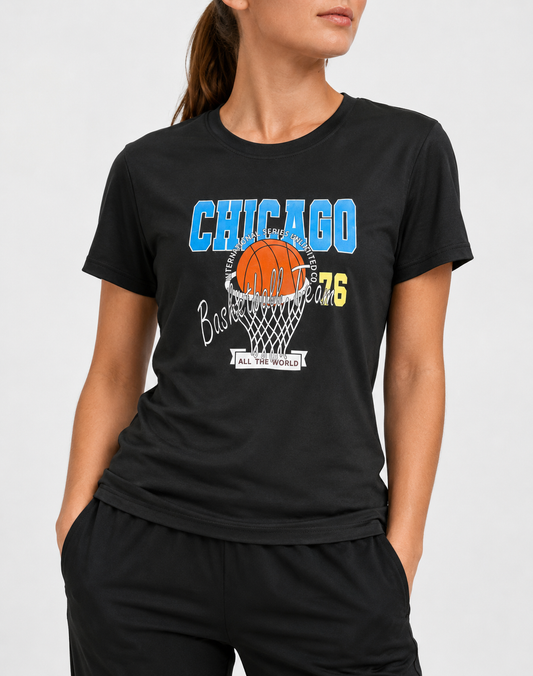 SHEIN Women Sport Black T Shirt