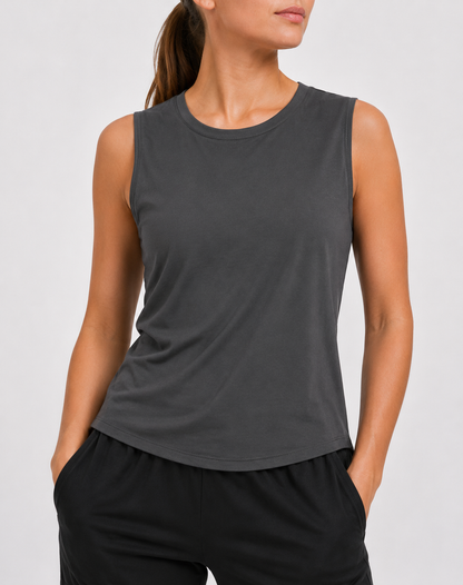 Avia Women Sport Gray Vest T Shirt